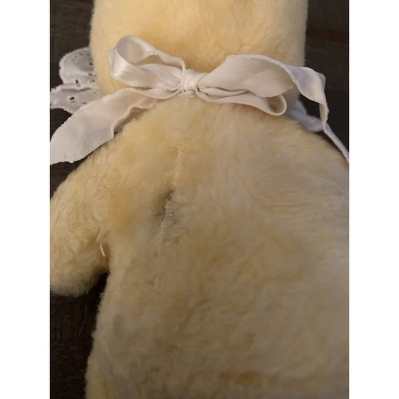 Bantam Plush Baby Doll Yellow Pink Face Blue Eyes 11" Vintage READ - Picture 9 of 9